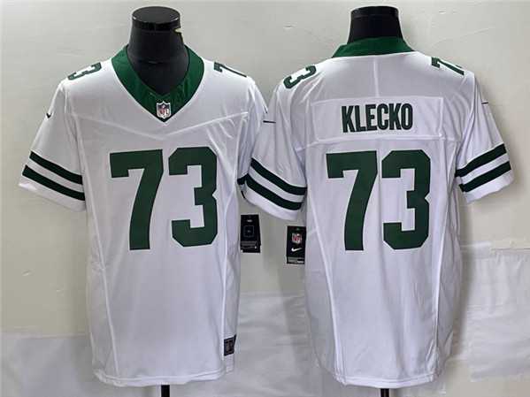 Men%27s New York Jets #73 Joe Klecko White 2023 F.U.S.E. Vapor Limited Throwback Stitched Football Jersey